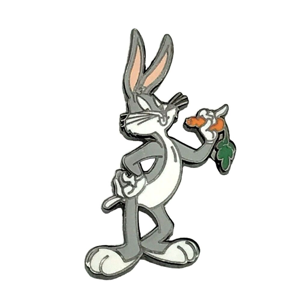 Bugs Bunny Pin Metal Enamel Warner Brothers 1997 Vintage 90s WB